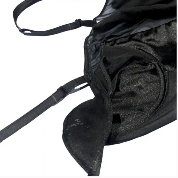 Black bustier bodysuit shape wear elastic corset - adjustable- high hip cut - Picture 5 of 5